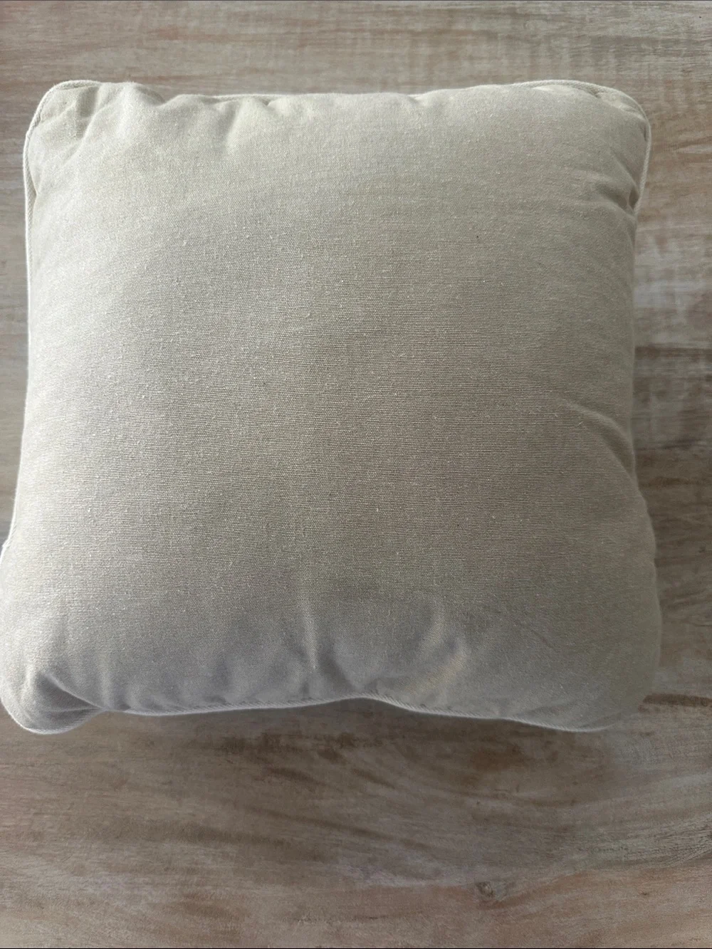 Carolina Knit Appliqué Throw Pillow - Cream and White